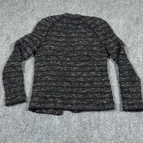 Isabel Marant Etoile Black Grey Laine Wool Jacket Size 38 - Picture 11 of 13